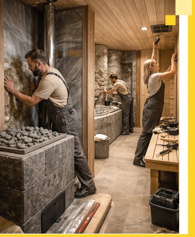 Строительство бань и SPA процедур в Баксане под ключ и отделкой
