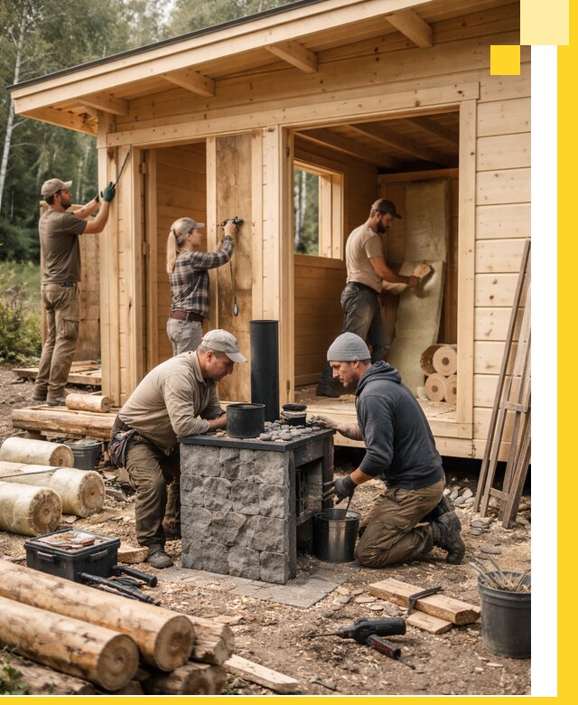 Купить баню под ключ в Баксане строительство монтаж отделка