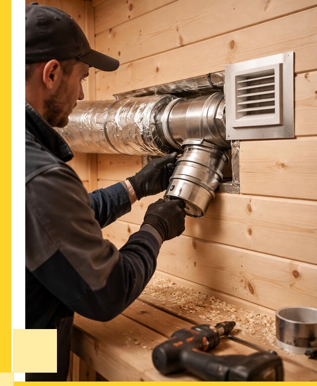 Монтаж вентиляции бани в Баксане от 12122 р. | ЭриданБкс