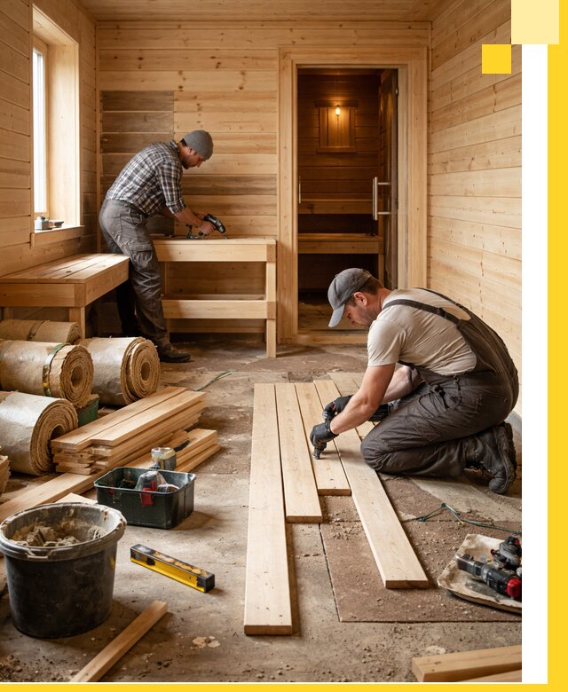 Индивидуальный проект бани с комнатой отдыха под ключ в Баксане