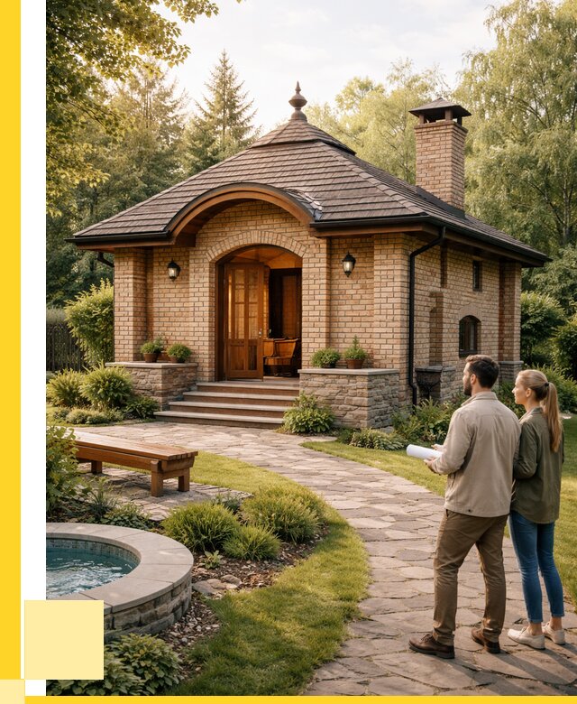 Проект кирпичной бани в Баксане от 30306 р. | ЭриданБкс