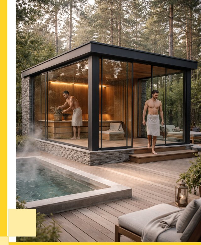 Стеклянные бани и двери в Баксане от 454590 р. | ЭриданБкс