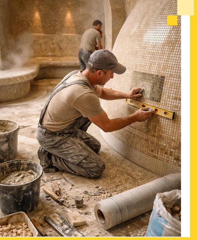 Хамам под ключ в Баксане: проектирование, строительство, отделка