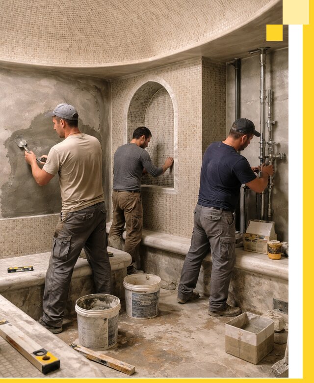 Профессиональный монтаж хамамов под ключ в Баксане с гарантией