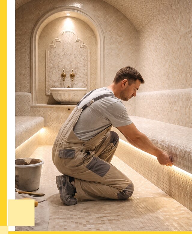 Отделка хамамов под ключ в Баксане от 5556 р. | ЭриданБкс