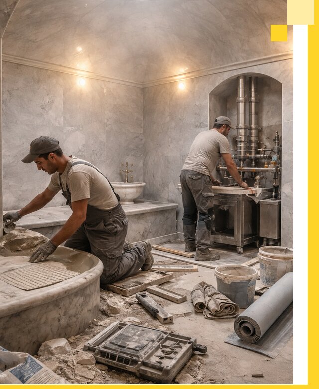 Строительство турецких бань хаммам под ключ в Баксане