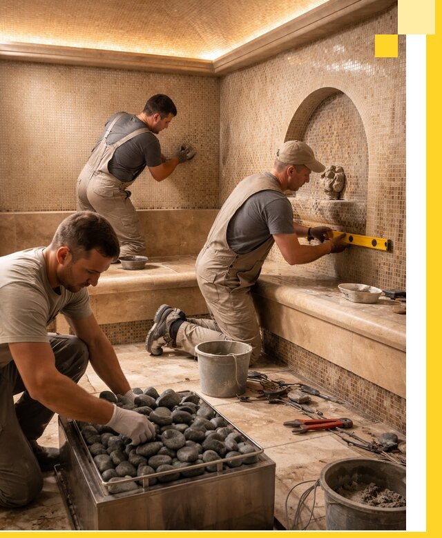 Проектирование и строительство хамама и сауны в Баксане