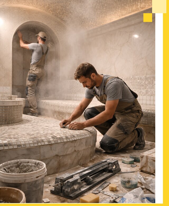 Профессиональный дизайн хамама и SPA под ключ в Баксане