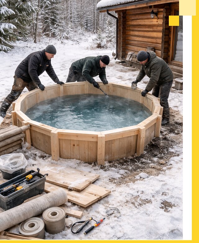 Изготовление и установка ледяных купелей под ключ в Баксане