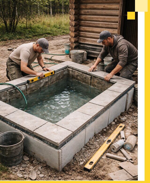 Изготовление и установка холодных купелей под ключ в Баксане